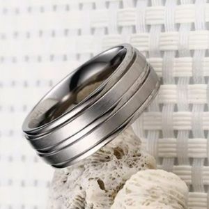 Men’s Stainless Steel Titanium Band Ring 7 12 13